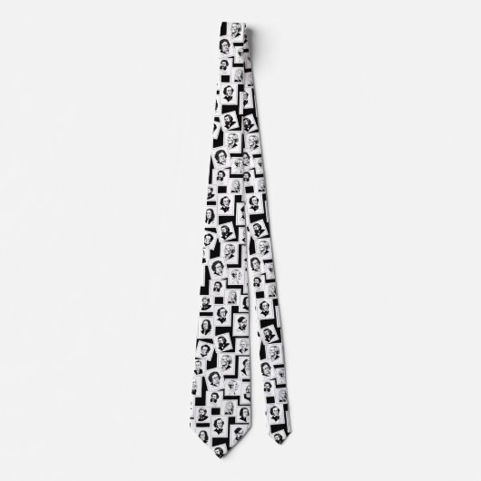 Cravate Motif avec portraits des plus grands compositeurs (Devant)