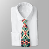 Cravate Motif Aztec Abstrait (Attaché)