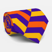 Cravate Motif Baguette Baguette Colorée (Roulé)
