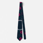 Cravate Motif Batik Blue Minimal (Devant)