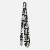 Cravate Motif Bauhaus Abstrait (Dos)