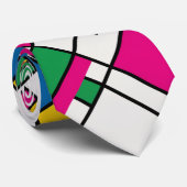 Cravate Motif Bauhaus géométrique (Roulé)
