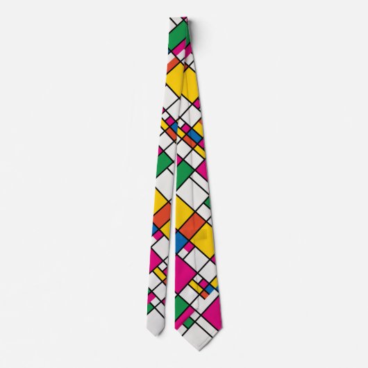 Cravate Motif Bauhaus géométrique (Dos)