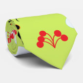 Cravate Motif Bees Honeybee Fleurs rouges (Roulé)