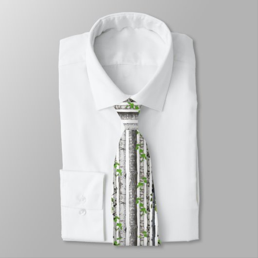 Cravate Motif Birch Tree (Attaché)