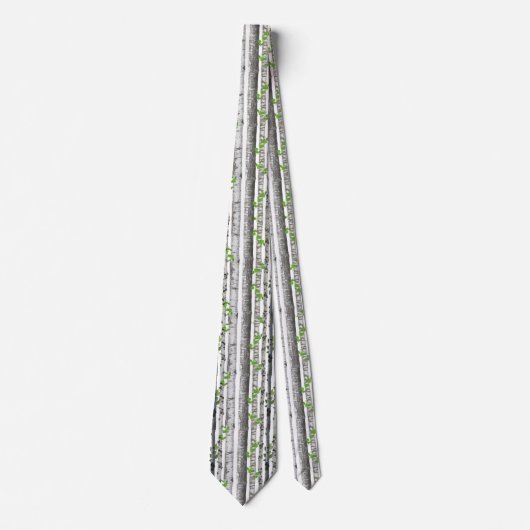 Cravate Motif Birch Tree (Devant)