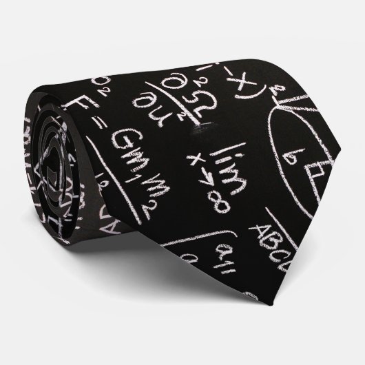 Cravate Motif Blackboard de vacances (Roulé)