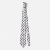 Cravate Motif blanc d'animal léopard simple (Devant)
