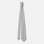 Cravate Motif blanc d'animal léopard simple (Dos)