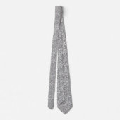Cravate Motif Blanc Gris Et Étincelant (Dos)