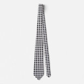 Cravate Motif blanc gris gris (Devant)