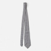 Cravate Motif blanc gris gris (Dos)