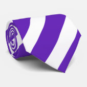 Cravate Motif blanc pourpre (Roulé)