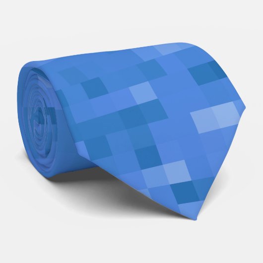 Cravate Motif bleu (Roulé)