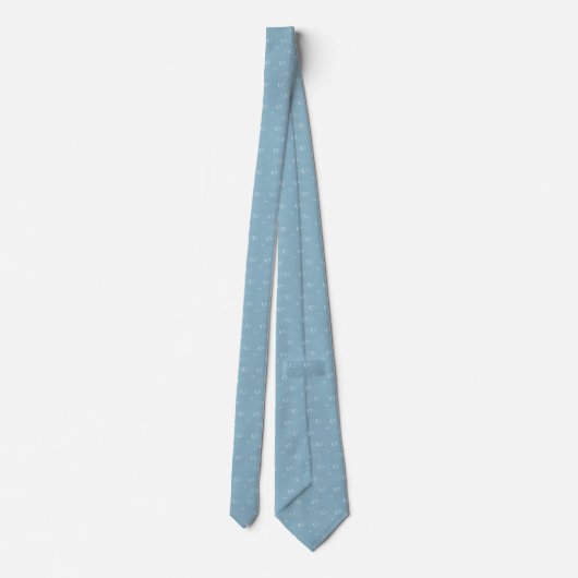 Cravate Motif bleu (Dos)