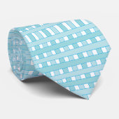 Cravate Motif bleu À damiers (Roulé)