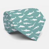 Cravate Motif bleu blanc Cool (Roulé)