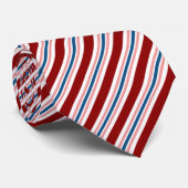 Cravate Motif bleu bleu bleu bleu bleu marine rose rayures (Roulé)