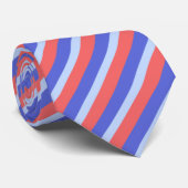 Cravate Motif bleu Brown (Roulé)