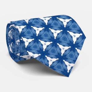 Cravate Motif bleu et blanc