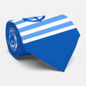 Cravate Motif Bleu et Bleu blanc avec Ancre (Roulé)