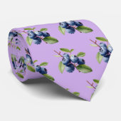 Cravate Motif bleu mignon carrelé (Roulé)