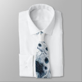 Cravate Motif bleu Peacock (Attaché)