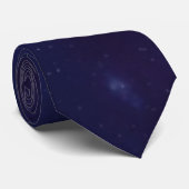 Cravate Motif bleu royal (Roulé)