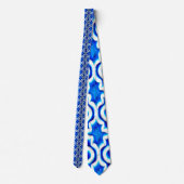 Cravate Motif bleu turc de tuile (Dos)