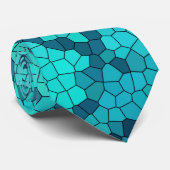 Cravate Motif bleu Turquoise turquoise (Roulé)