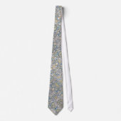 Cravate Motif bleu vert jaune treillis Abstrait Cou Ti (Devant)