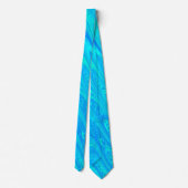 Cravate Motif bleu vert marbré (Dos)