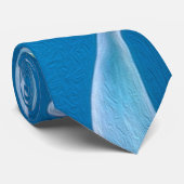 Cravate Motif Blue Lily (Roulé)