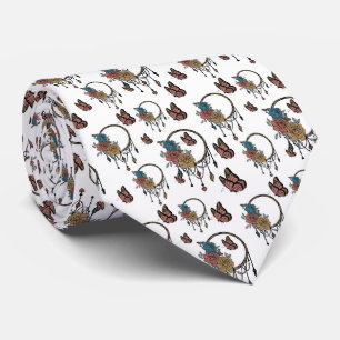 Cravate Motif bohème aquarelle 