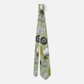 Cravate Motif Boho Vert élégant (Dos)