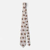 Cravate motif bourbon cool carrelé (Devant)