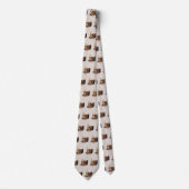 Cravate motif bourbon cool carrelé (Devant)