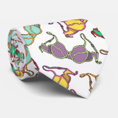 Cravate Motif Bra multicolore (Roulé)