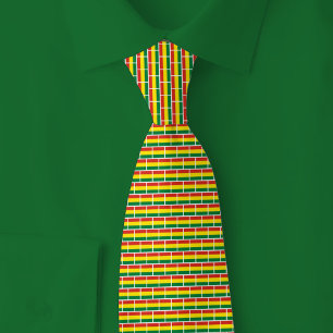 Cravate Motif Brique Drapeau Bolivie