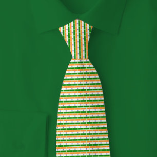 Cravate Motif Brique Drapeau de l'Inde