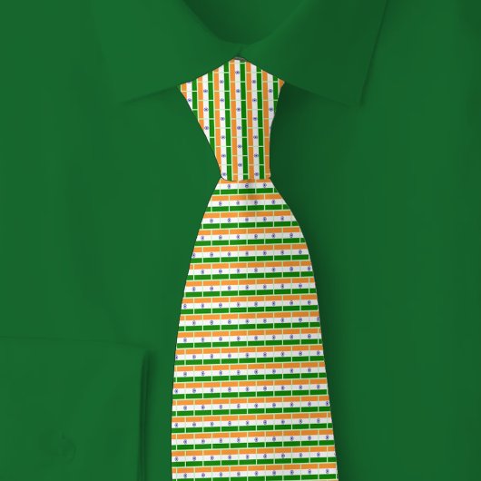 Cravate Motif Brique Drapeau de l'Inde