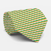 Cravate Motif Brique Drapeau de l'Inde (Roulé)