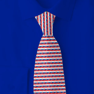 Cravate Motif Brique Drapeau Slovaquie
