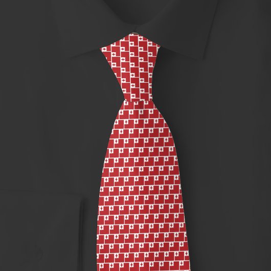Cravate Motif brique du drapeau de Tonga