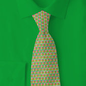 Cravate Motif brique du drapeau du Togo