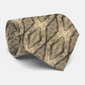Cravate Motif Brown crémeux (Roulé)