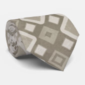 Cravate Motif Brown de carreau de mosaïque (Roulé)