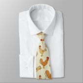 Cravate Motif Brown de conception de poulet (Attaché)