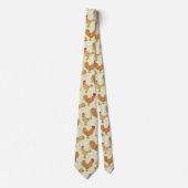 Cravate Motif Brown de conception de poulet (Devant)