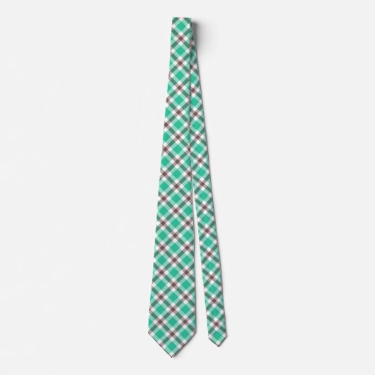 Cravate Motif Brown moderne vert (Devant)